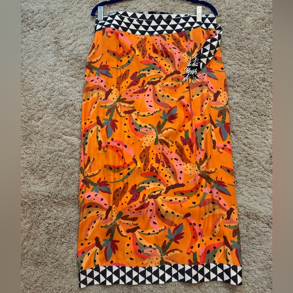 Farm Rio x Anthropologie midi wrap skirt - Picture 3 of 6